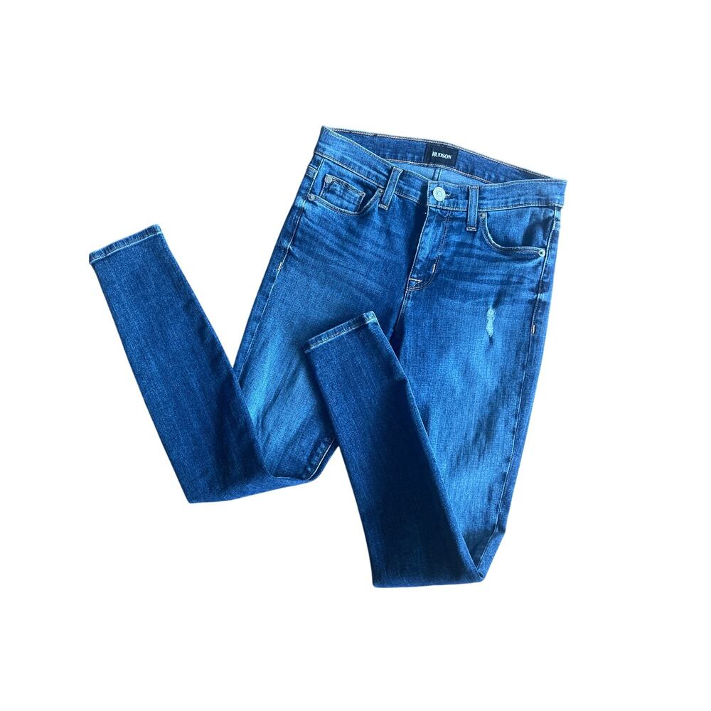 NWT Women's size 25 Hudson NICO Midrise Ankle Super Skinny Jeans